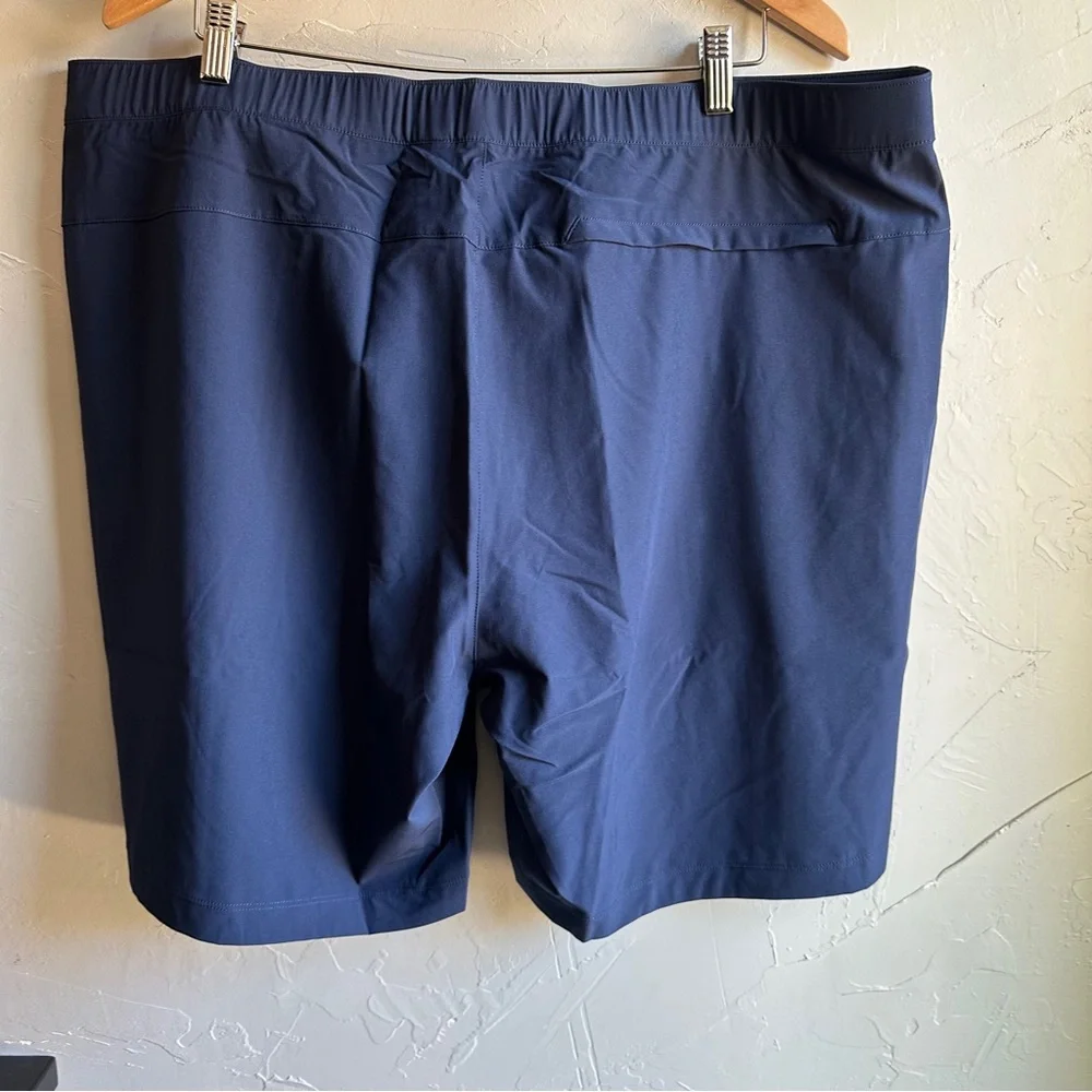 NWT Rhone Barrier Swim Shorts Navy and Orange Sz XXL 6” Inseam‎ Standard Fit